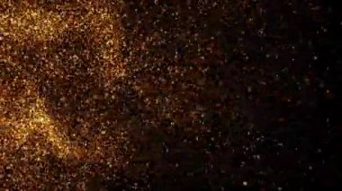 Altın parçacıkları animasyon