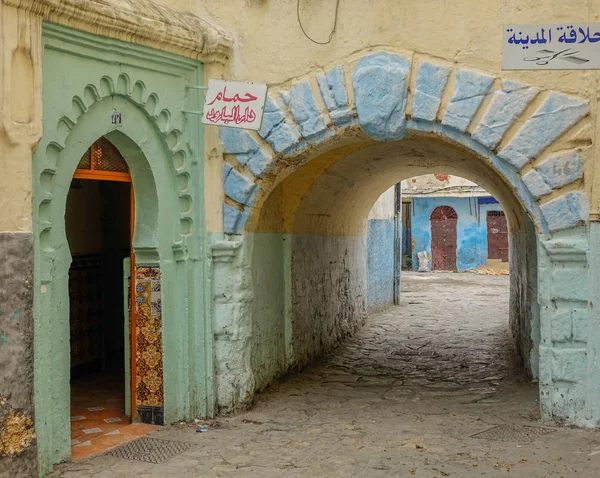 Tanger Maroc Afrique Février 2016 Rue Passage Dans Médina Tanger — Photo