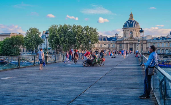 Pont Des Arts Paris Fransa Temmuz 2018 Institut France River — Stok fotoğraf