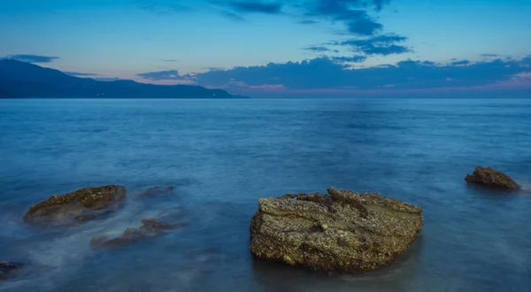Nerja Malaga Andalusi Spanien November 2018 Langzeitbelichtung Der Küste Mit — Stockfoto