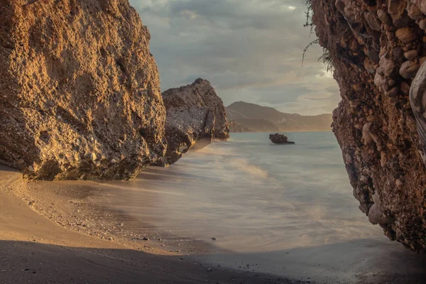 Nerja Malaga Andalusi Španělsko Ledna 2019 Sunrise Známý Balcon Europa — Stock fotografie