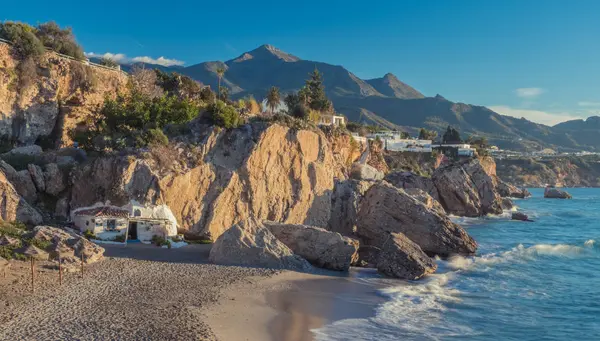 Nerja Malaga Andalusi Španělsko Ledna 2019 Začněte Nový Den Malou — Stock fotografie