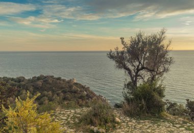 Sahildeki eski Watchtower