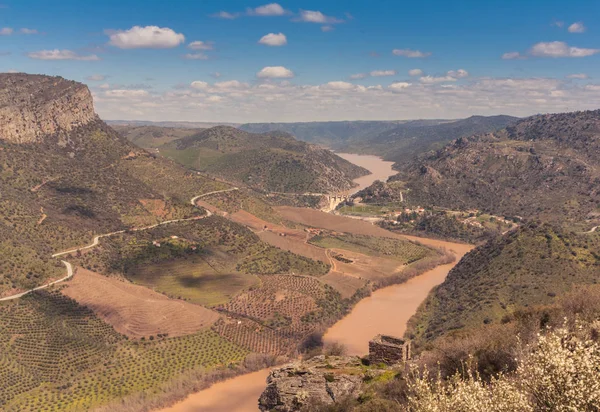 Río entre España y Portugal — Foto de Stock