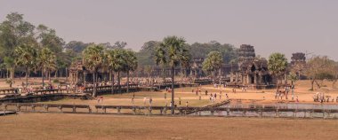 Angkor tapınağının panoramik manzarası