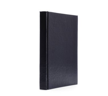 Beyaz arka plan üzerinde boş kare kapak kitap şablonu