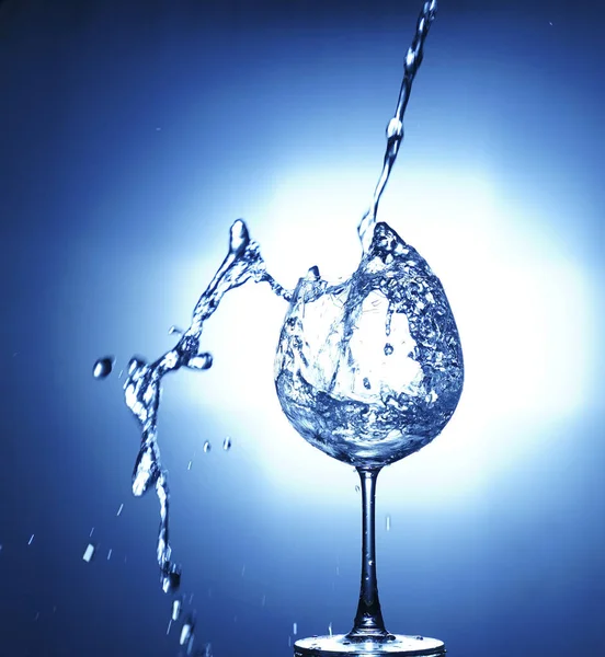 Cam ile içine su dökme sıçrayan