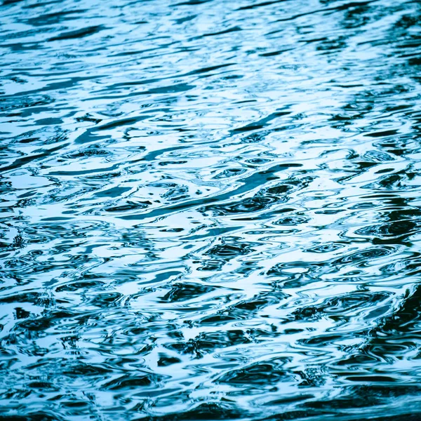 Blaue Wasseroberfläche Hintergrund Textur Verschwommenes Licht Mit Welle Welligkeit Natur — Stockfoto