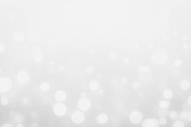 Bokeh arka plan beyaz ve gümüş ışıkları.