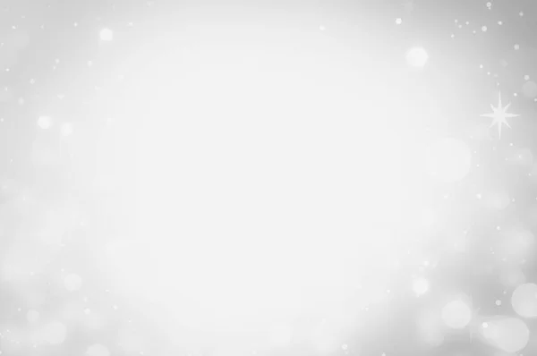 Белый Серебристый Огни Боке Абстрактного Фона — стоковое фото