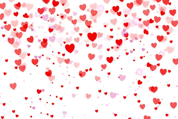 Miłość Serce Tło Ilustracja Karty Walentynki — Zdjęcie stockowe