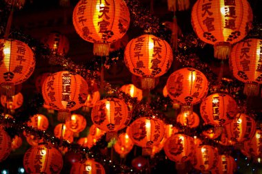 Çin 'de yeni yıl fenerleri.