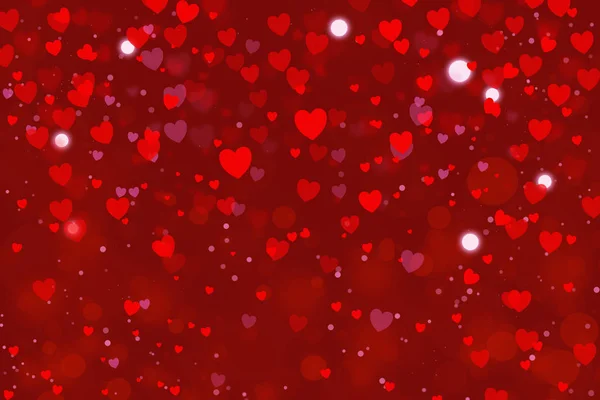 Édes Szívek Világos Rózsaszín Elrendezés Illusztráció Szív Szeretet Fogalmát Valentin — Stock Fotó
