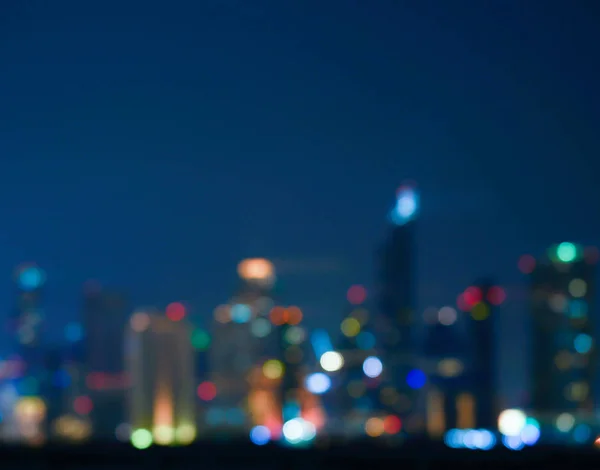 光夜市抽象的な背景のボケ味がぼやけ — ストック写真