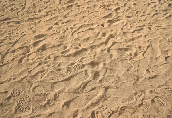 Gros plan du motif de sable d'une plage en été — Photo