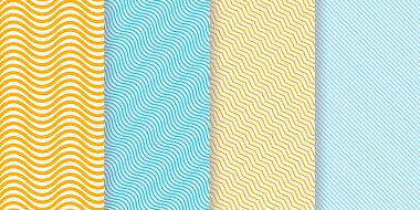 Çizgi çizgileri vektör çizimine sahip renksiz desenler kümesi