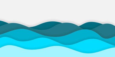 soyut mavi dalga arkaplan kağıdı soyut illüstrasyon