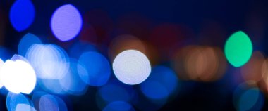 Bulanık ışık gecesi Bokeh Şehri soyut arkaplan dokusu 