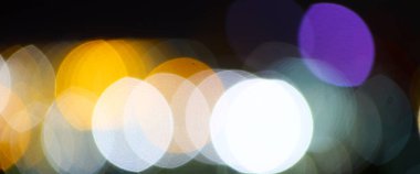 Bulanık ışık gecesi Bokeh Şehri soyut arkaplan dokusu 