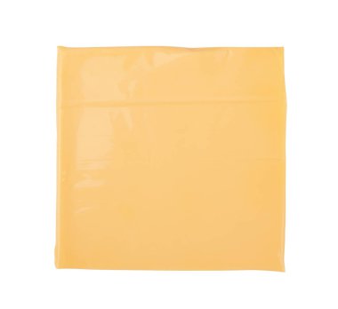 Beyaz bir arka plan üzerinde izole peynir dilimi