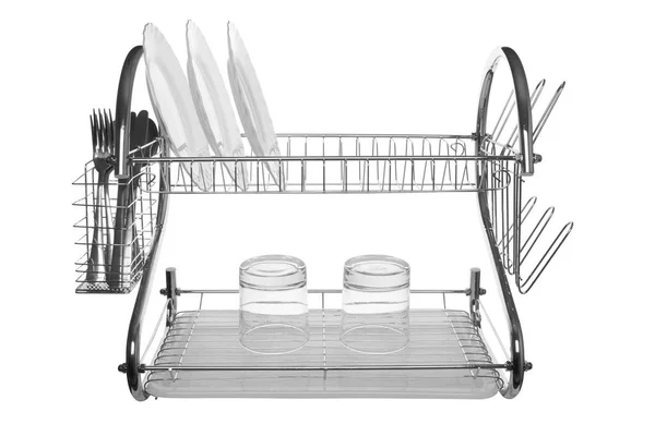 Посудомоечная Машина Белом Фоне — стоковое фото