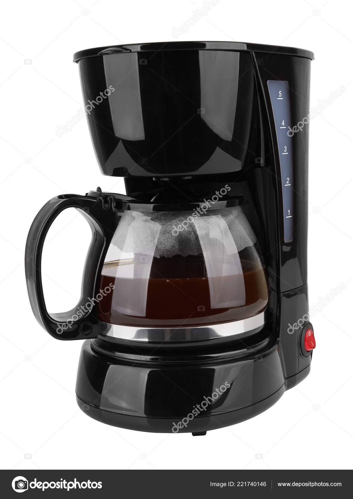 Coffee Maker Isolated White Background Stock Photo by ©pioneer111 221740146