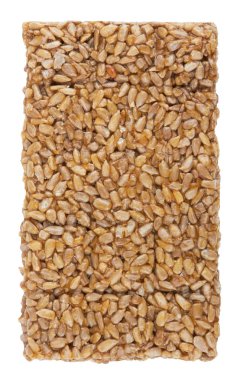 Beyaz arkaplanda izole edilmiş ayçiçeği tohumları