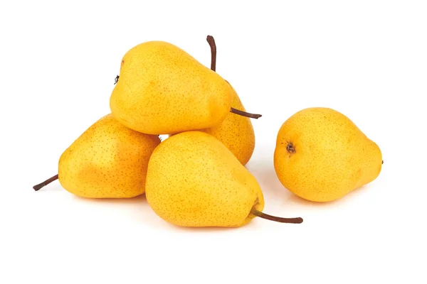 Yellow Pears Isolated White Background — Stock Photo, Image