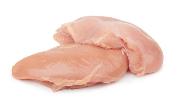 Raw Chicken Fillet Isolated White Background — Stock Photo, Image