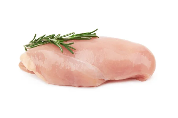 Raw Chicken Fillets Isolated White Background — Stock Photo, Image