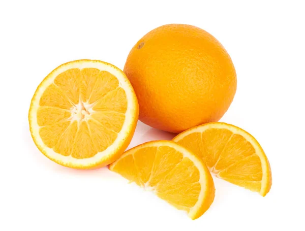 Sinaasappelfruit Geïsoleerd Een Witte Achtergrond — Stockfoto