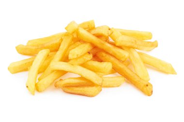 beyaz üzerine kızarmış patates