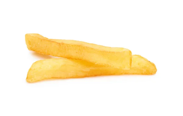 Beyaz üzerine kızarmış patates — Stok fotoğraf