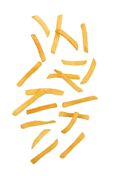 Patatine fritte su bianco — Foto Stock