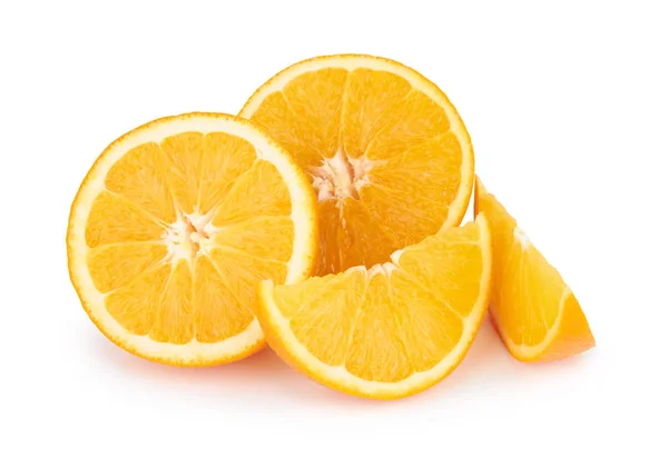 Oranžové plody na bílém pozadí — Stock fotografie