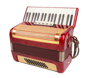 Retro akordeon izole