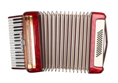 Retro akordeon izole