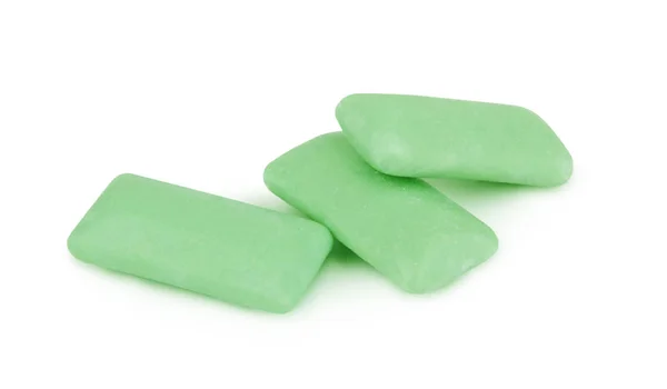 Žvýkací guma na bílém pozadí — Stock fotografie