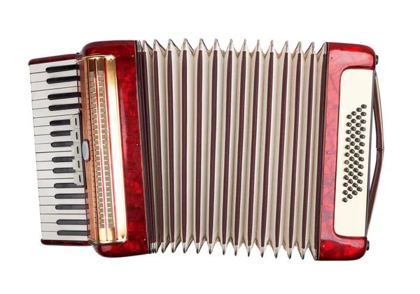 Retro accordion isolated — Stock Photo, Image