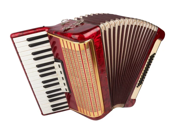 Retro accordeon geïsoleerd — Stockfoto