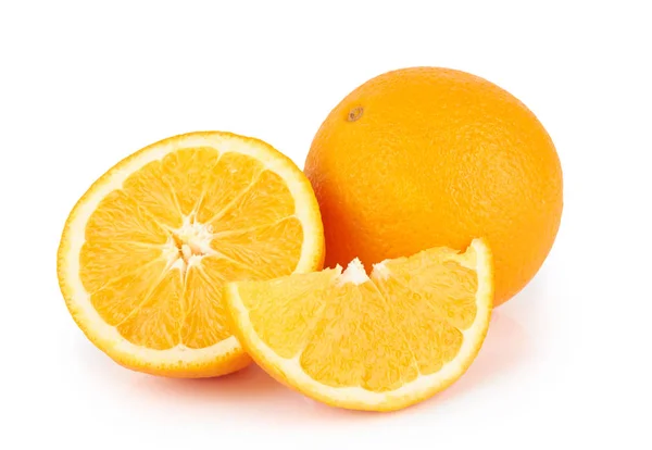 Orange fruit on white — Stock Photo, Image