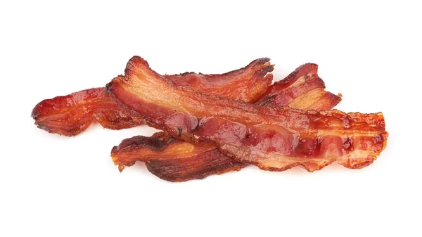 Kokta skivor av bacon — Stockfoto