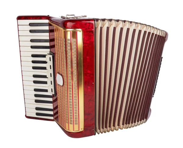 Retro accordeon geïsoleerd — Stockfoto