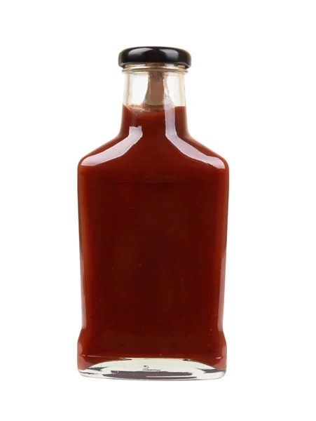 Beyaz üzerine domates sosu — Stok fotoğraf
