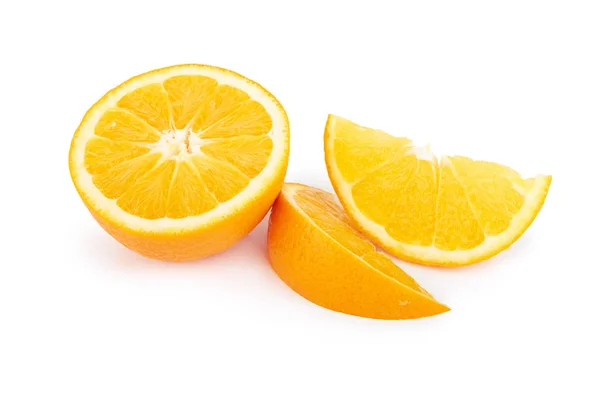 Orange fruit on white — Stock Photo, Image