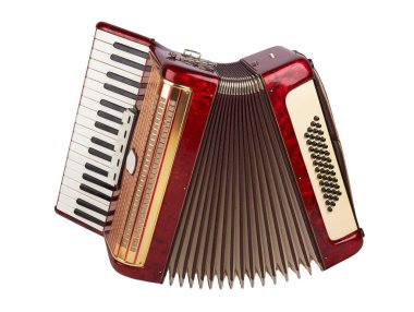 Retro akordeon izole