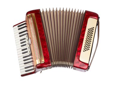 Retro akordeon izole