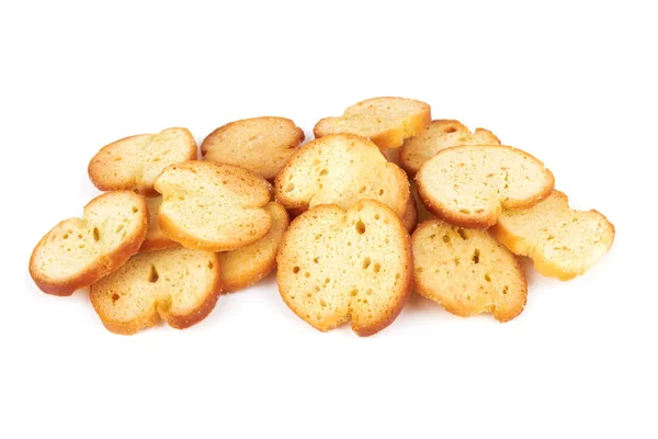 Wheat crackers on white — Stock Photo, Image