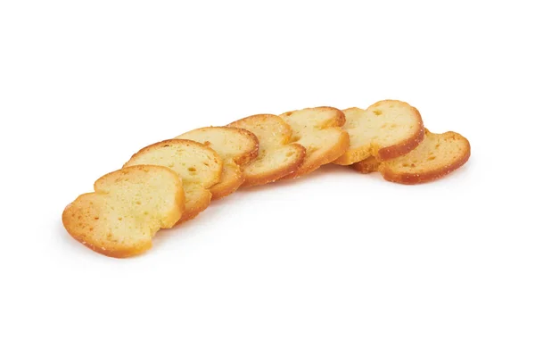 Cracker di grano su bianco — Foto Stock