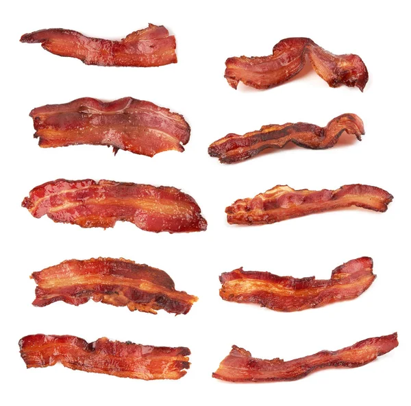 Bacon su bianco — Foto Stock